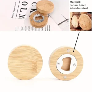 Elegant Wooden Magnetic Bottle Openers